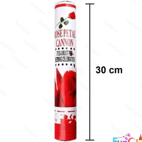 تصویر کاغذپاش با محتویات قلب میکس رنگی 