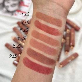 تصویر رژ لب جامد دورهو رنگبندی نود پاییزی مات 