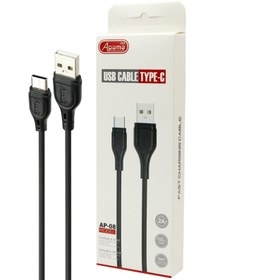 تصویر کابل تایپ سی فست شارژ Apama 369 2.4A 1m Apama 369 2.4A Type-C 1m Data Cable