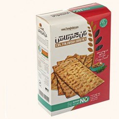 تصویر نان سوخاری دکتر تلاش حاوی آرد جو، شوید و زیره بدون شکر 