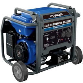تصویر موتور برق هیوندای مدل HG-8686 ظرفیت ۸.۵ کیلووات بنزینی تک فاز 