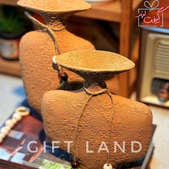 تصویر گلدان جفتی لینا پلی استر 