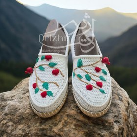 تصویر گیوه زنانه طرحدار 