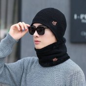 تصویر کلاه و شال رینگی مردانه 