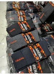 تصویر جوراب مشکی مردانه 12 جفت حرارتی کیفیت عطر Arena 