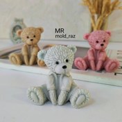 تصویر قالب سیلیکونی تدی نشسته 