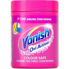 تصویر پودر لکه بر پارچه رنگی اکسی اکشن ونیش 470 گرمی Vanish Oxi Colour Safe Stain Remover 