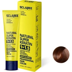 تصویر رنگ مو اسکلاره شماره 6.08 حجم 120 میلی لیتر رنگ بلوند تنباکویی تیره 