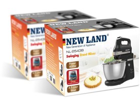 تصویر همزن کاسه دار نیولند (NEW LAND) مدل NL-2543B Mixer New Land 0.4 Liter ( Model NL-2537ٌW )