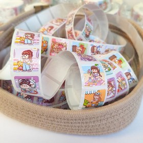 تصویر استیکر رولی مربعی 