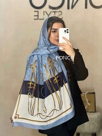 تصویر شال نخی GUCCI آبی 2428 