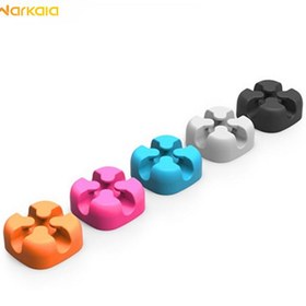 تصویر نگهدارنده 5 عددی کابل اوریکو ORICO CBSX-5 Desktop Cross-shaped silicone cable clip 