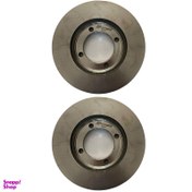 تصویر دیسک ترمز چرخ جلو هرینگتون مدل HR مناسب پراید بسته 2 عددی 