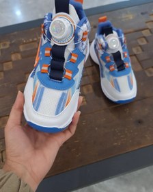 تصویر کفش بچگانه زیپلاین ۳ رنگ - آبی / ۳۵ 