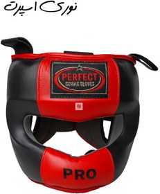 تصویر کلاه بوکس چرمی آتل دار 