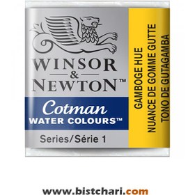 تصویر رنگ آبرنگ Gamboge hue کد 266 برند وینزور و نیوتون Winsor & Newton 