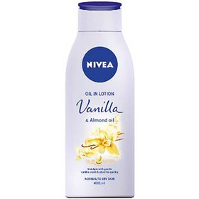 تصویر لوسیون بدن مدل Vanilla And almond oil حجم 400 میلی لیتر نیوا Niva Body Lotion Vanilla And Almond Oil Volume 400 ml