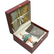 تصویر پک شکلات خوری بزرگ به همراه ترمه و حافظ 