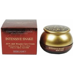 تصویر کرم لیفت سم مار برند برگامو Bergamo Intensive Snake Syn Ake Wrinkle Care Cream