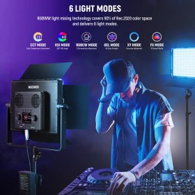 تصویر پنل نور ویدئویی NEEWER PL60C RGB 