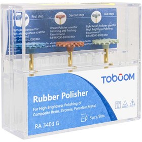 تصویر دیسک خورشیدی پرداخت کامپوزیت توبوم شش عددی TOBOOM Rubber Polisher