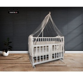 تصویر گهواره چوبی نوزاد جدید لوتوس 