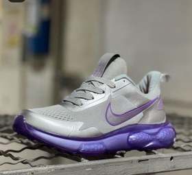 تصویر ;کفش اسپرت نایک زنانه طوسی بنفش Nike Nike