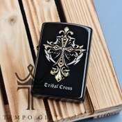 تصویر فندک بنزینی زورو مدل شاخ گاو مشکی 