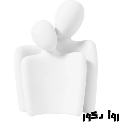 تصویر مجسمه دکوری مینیمال مدل زوج در آغوش 