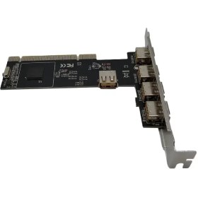 تصویر کارت PCI USB 2.0 چیپ VIA PCI Expansion USB2.0 Card VIA CHIP