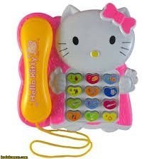 تصویر تلفن موزیکال مدل Hello Kitty 