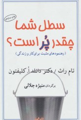 تصویر کتاب سطل شما چقدر پر است؟ اثر تام راث نشر البرز مترجم منیژه جلالی رقعی شومیز
