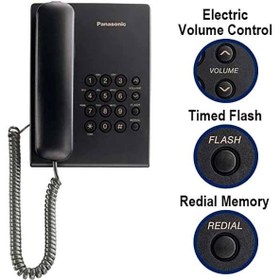 تصویر تلفن رومیزی پاناسونیک مدل KX-TS500FX Panasonic KX-TS500FX Corded Phone 