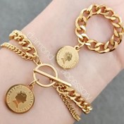 تصویر ست دستبند و انگشتر کارتیر با آویز الیزابت 