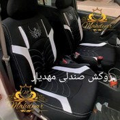 تصویر روکش صندلی خودرو ایران خودرو جودون برزنت سنگین مشکی قرمز 