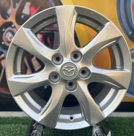 تصویر رینگ فابریک سایز ۱۶ (۱۰۰×۵) مزدا جدید تیپ ۳ Original wheel size 16" (5×100) Mazda Tip 3