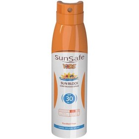 تصویر اسپری ضد آفتاب کودک Spf30 سان سیف Sunsafe Kids Sunblock Spf30 150ml