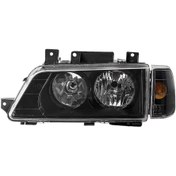 تصویر چراغ جلو اسپرت پژو ۴۰۵ بهسازین دو تیکه داخل مشکی 