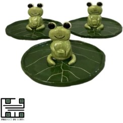 تصویر جا عودی سرامیکی قورباغه 