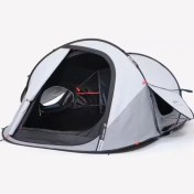 تصویر چادر کمپ و کوهنوردی-QUECHUA 2 Person 2 Seconds Fresh&Black-سفید 