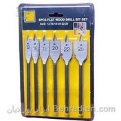 تصویر ست مته برگی 6 عددی FLAT WOOD ست مته برگی 6 عددی FLAT WOOD