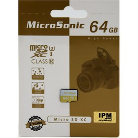 تصویر رم میکرو 64 گیگ میکروسونیک MicroSonic MicroSonic 533X V30 U3 C10 80MB/s 64GB MicroSD Memory Card