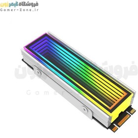 تصویر هیتسینک و خنک کننده حافظه SSD اینترنال مدل ARGB Infinity Mirror M.2 2280 SSD Heatsink Cooler 