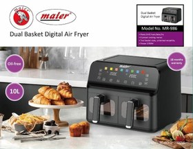 تصویر سرخ کن رژیمی دوقلو مایر مدل MR_986 Mayer twin diet fryer model MR_986