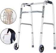 تصویر واکر تاشو آلومینیومی چرخدار چینی 