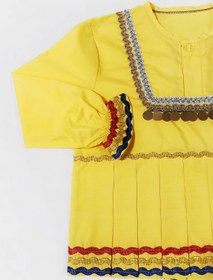 تصویر لباس محلی دخترانه 6 تا 7 سال کد114 