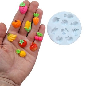 تصویر قالب سیلیکونی میوه خمیری 