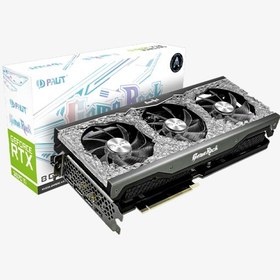 تصویر کارت گرافیک PALIT RTX 3070 GameRock ( درحد نو) 