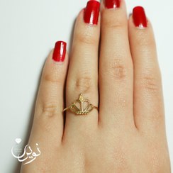 تصویر انگشتر طلا زنانه ظریف R020 