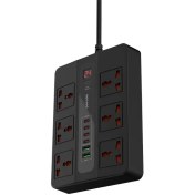 تصویر هاب تغذیه چند پورت Porodo مدل PD-FWCH009-2M | با کابل 2متر SH-39918